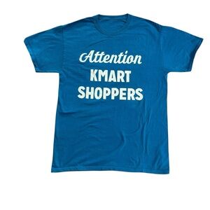 K-Mart Blue Graphic T-Shirt Unisex Size M